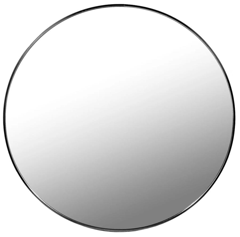 Čierne okrúhle zrkadlo LEOBERT - rôzne veľkosti Priemer zrkadla: 60 cm