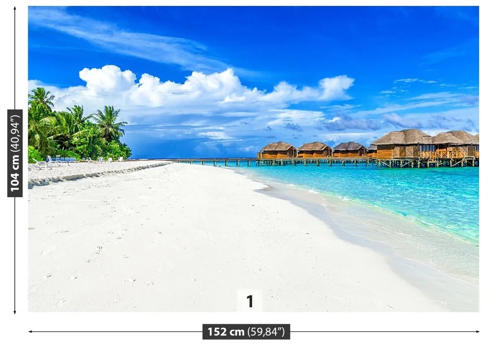 Fototapeta Vliesová Maledivy 208x146 cm