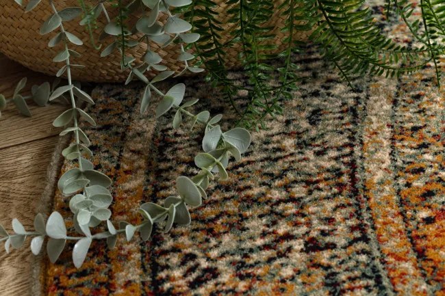 Koberec OMEGA MAMLUK rozeta smaragdový kruh