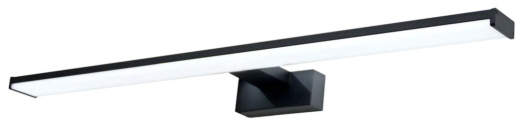 TOP-LIGHT LED osvetlenie nad zrkadlo CHICAGO XL, 12W, denné biele svetlo, 60cm, čierna, IP44