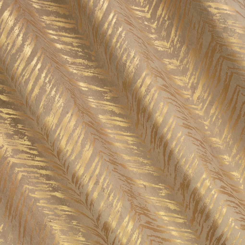 ZATEMŇOVACÍ ZÁVES NA KRÚŽKOCH SARA 140X250 CM TMAVOBÉŽOVÁ