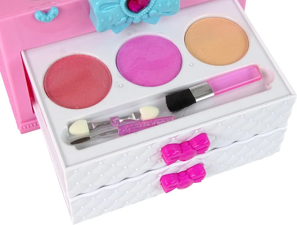 LEAN Toys Súprava krásy v kufríku ružová biela