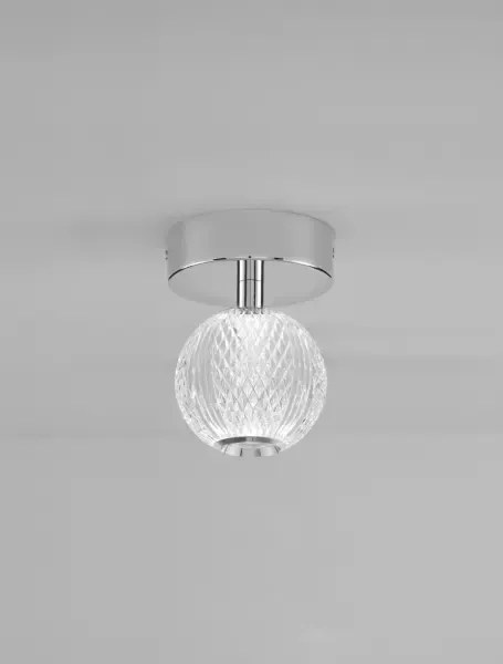 LED stropné svietidlo Brillante chróm