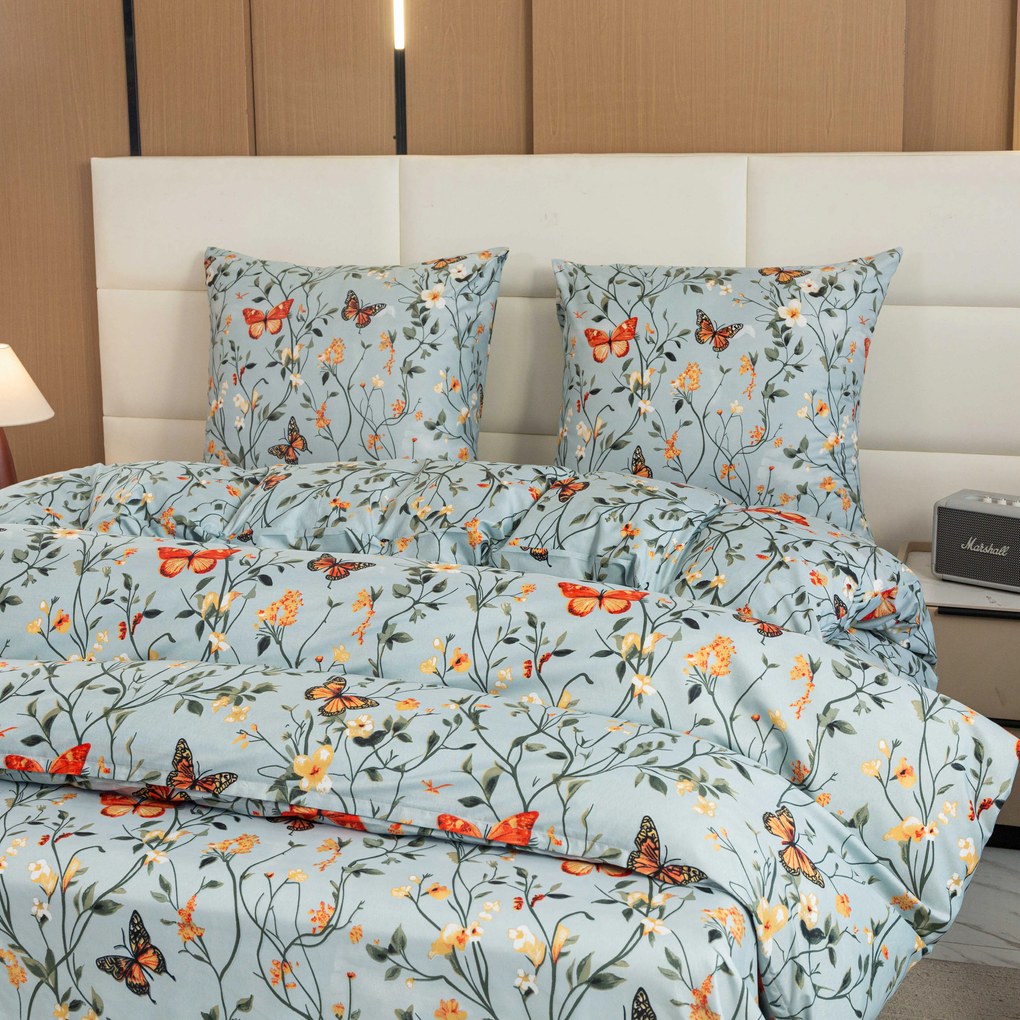 Obliečky z mikrovlákna MONARCH WINGS svetlomodré Rozmer obliečky: 70 x 90 cm | 140 x 200 cm