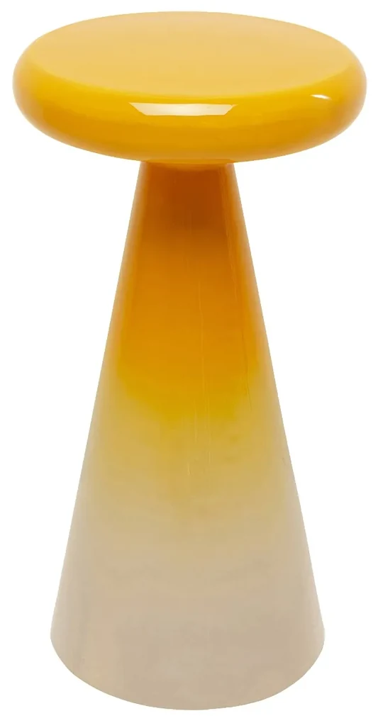 Rici príručný stolík žltý Ø30 cm