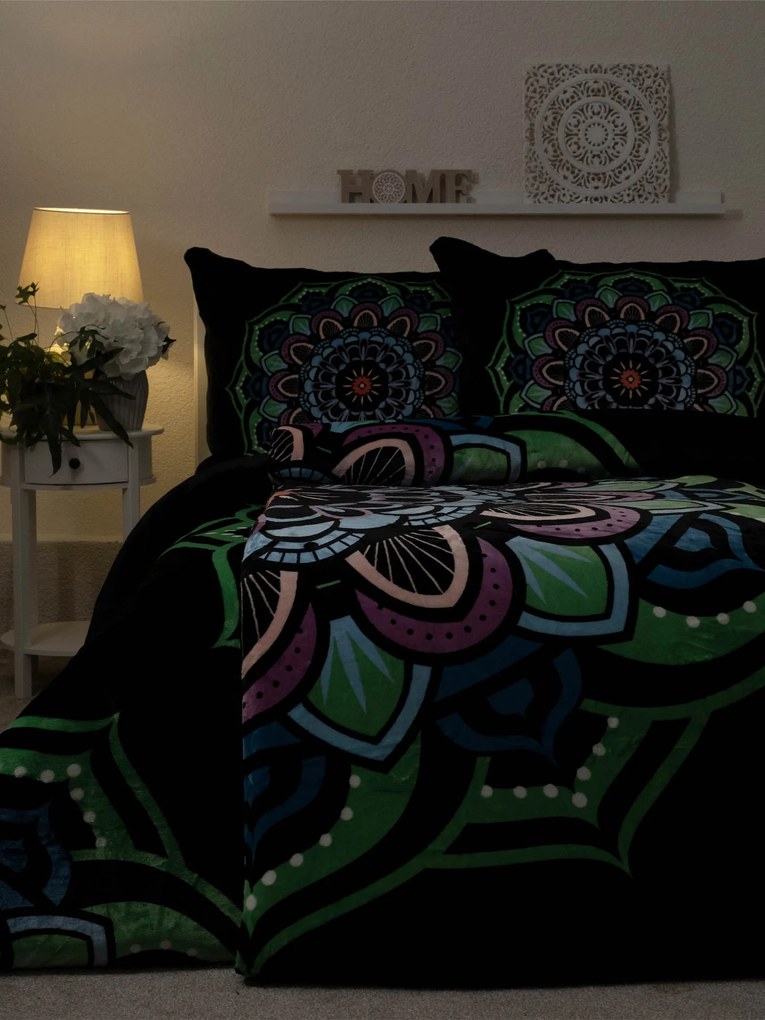 Obliečky mikroplyš Exclusive – Mandala zelená