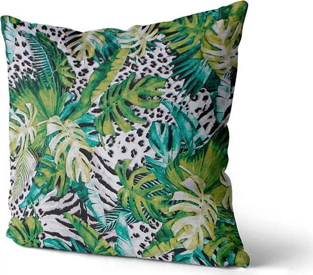 Obliečka na vankúš JESS 50x60 cm - Panter- zelená