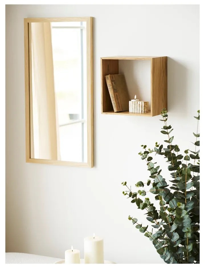 Poschodová polica z dubového dreva v prírodnej farbe 30 cm Lattoon – House Nordic