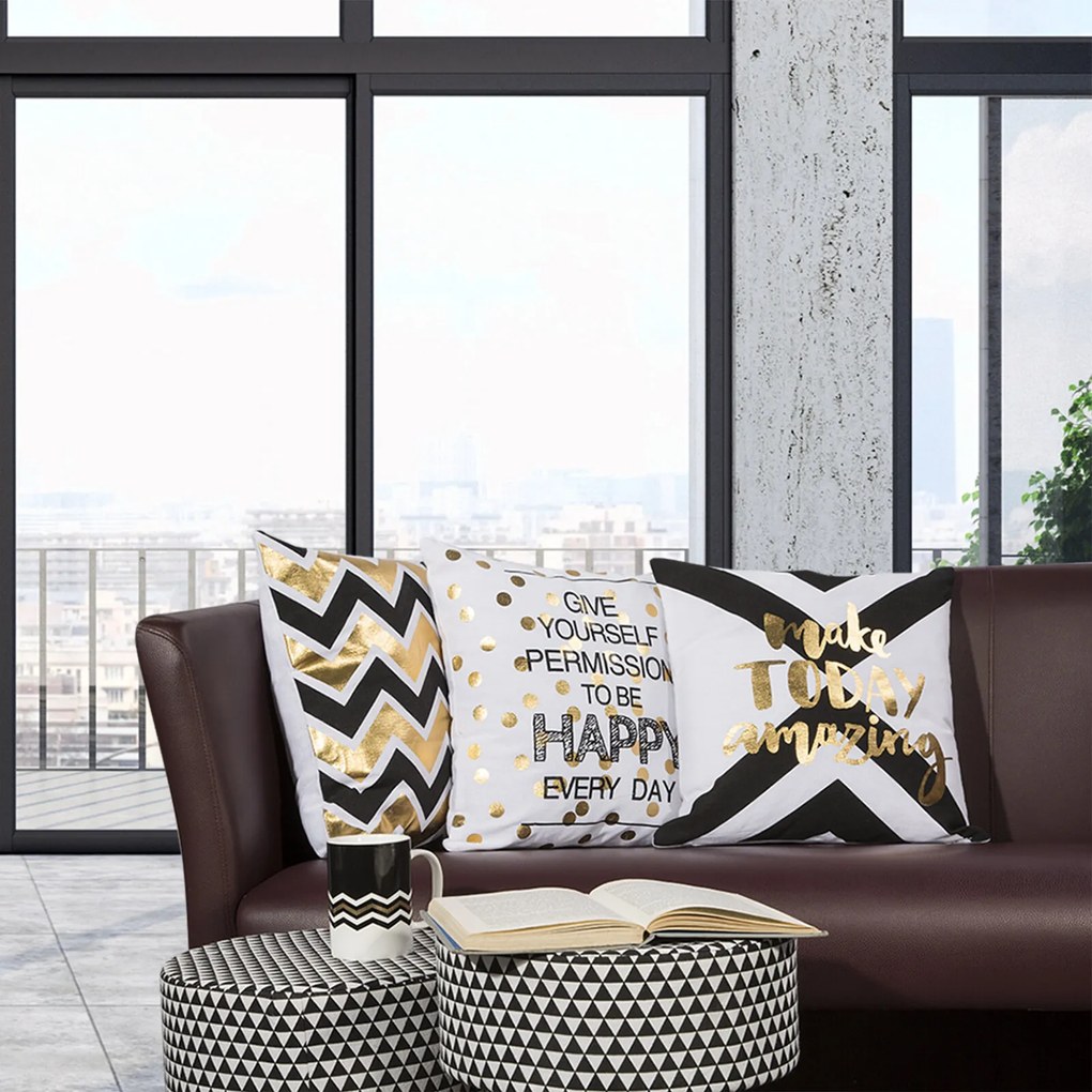 DEKORAČNÁ OBLIEČKA NA VANKÚŠ ESSIE 38X38 CM VZOROVANÁ