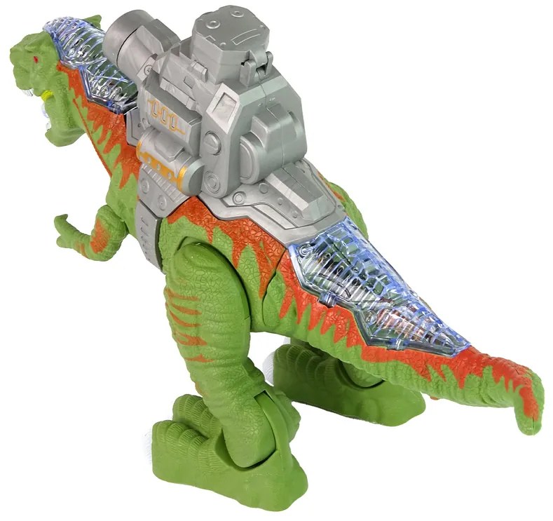 Lean Toys Dinosaurus s katapultom a guličkami - zelený