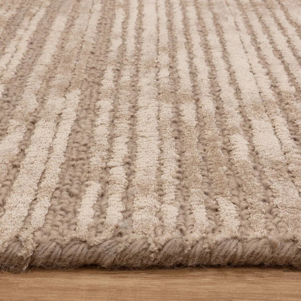 Béžový ručne tkaný koberec s prímesou vlny 120x170 cm Henley Sand – Asiatic Carpets