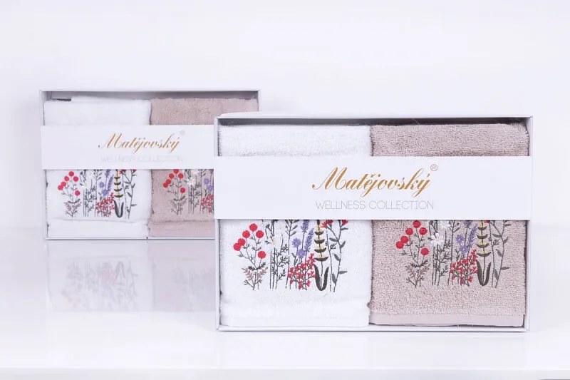 Ručníky v dárkovém balení - Blooming meadow