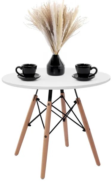 Konferenčný stolík PARIS DTW 60 cm biely