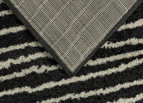 Koberce Breno Kusový koberec LOTTO 562/FM6B, čierna,160 x 235 cm