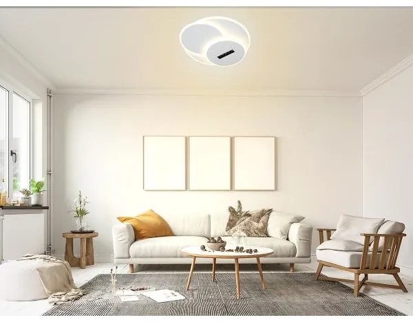 LED Stmievateľné stropné svietidlo LED/90W/230V 3000-6500K biela + diaľkové ovládanie