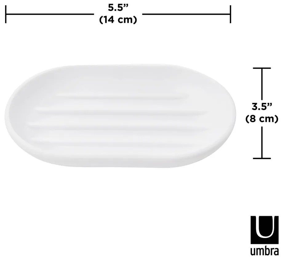 Biela plastová nádoba na mydlo Touch – Umbra