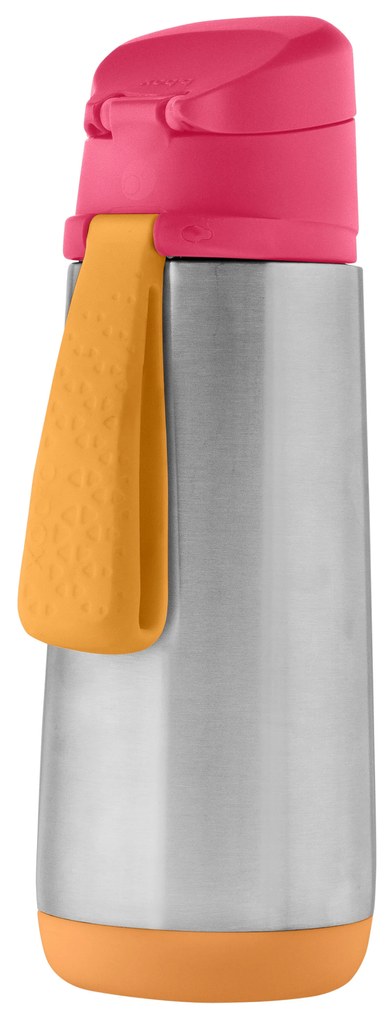 Termoska na pitie sport 500 ml - ružová/oranžová