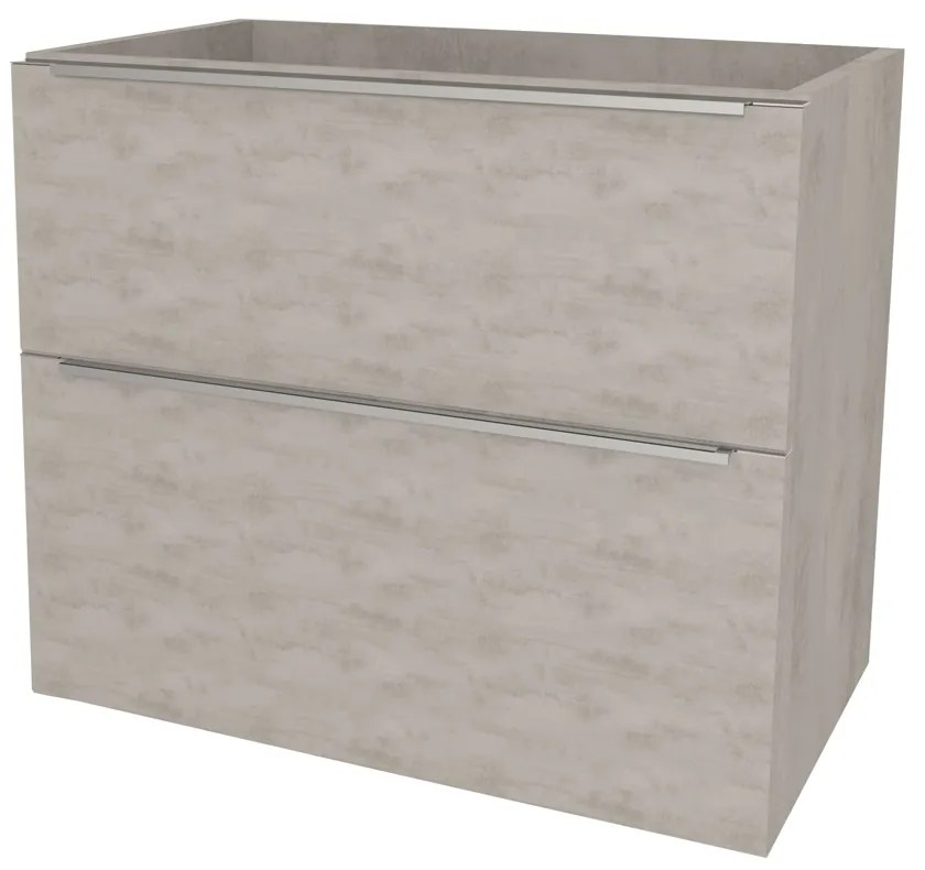Mereo, Mereo Mailo, kúpeľňová skrinka 81 cm, chróm madlo, Multidecor, Chromix strieborný, MER-CN591SACST