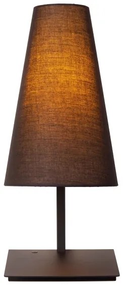 Lucide 30295/01/30 - Stmievateľná stolná lampa GREGORY 1xE27/60W/230V USB čierna