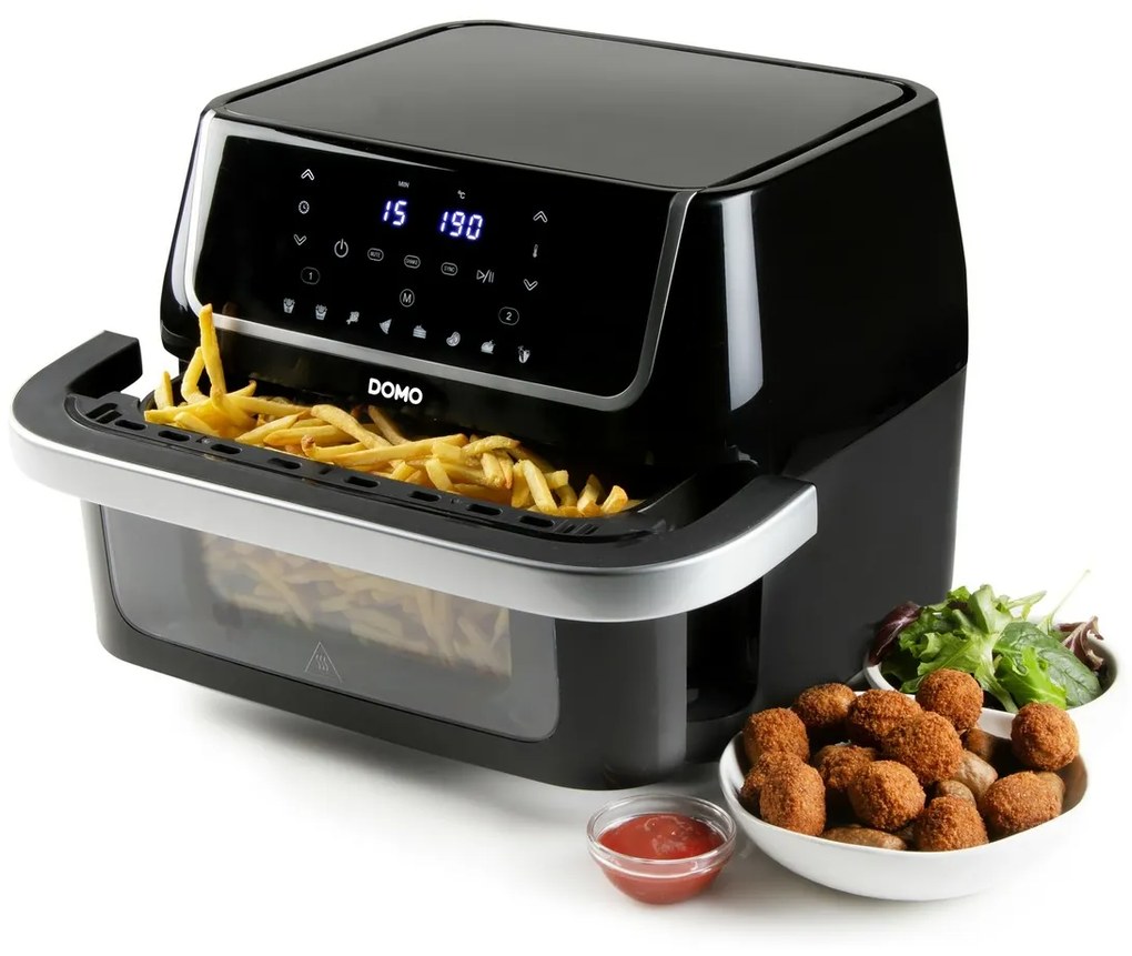DOMO DO544FR teplovzdušná rodinná fritéza s priezorom, 10 l