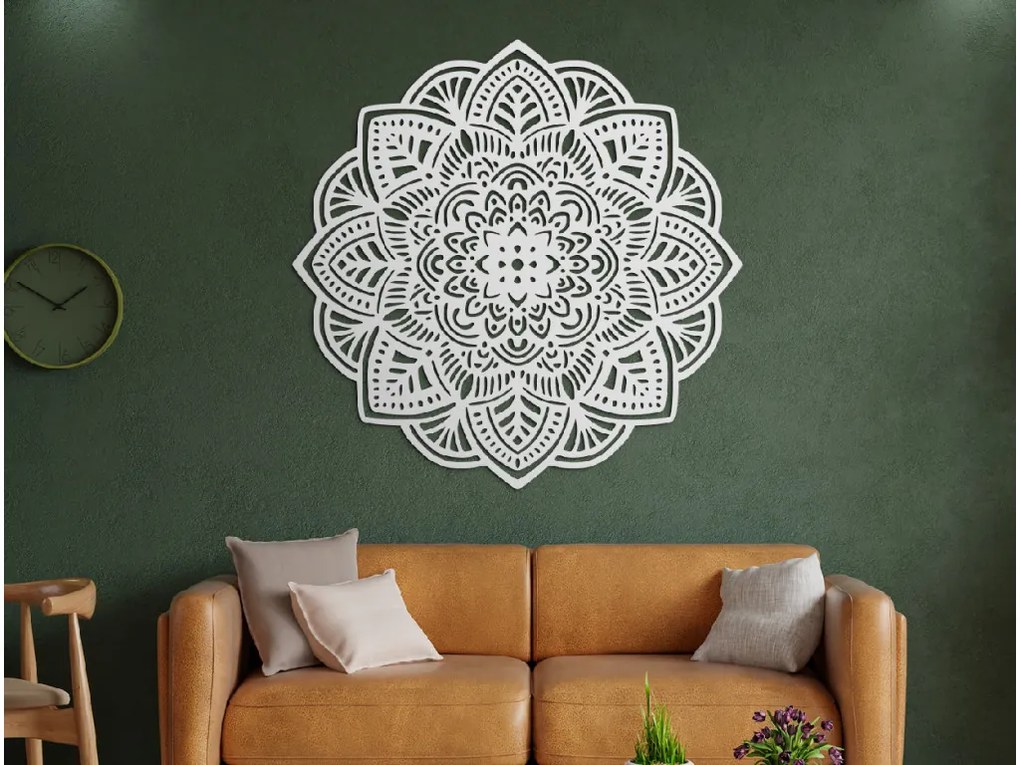 drevko Drevená mandala Šťastie Rozmer obrazu: 115 x 115 cm, Farba dekorácie: Čierna