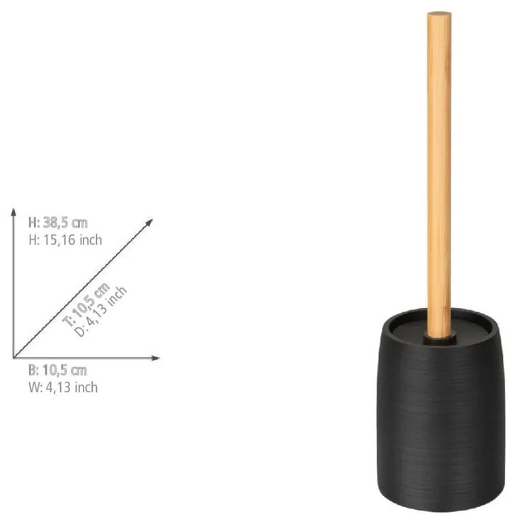 Čierna WC kefa z polyresínu Altavalle – Wenko