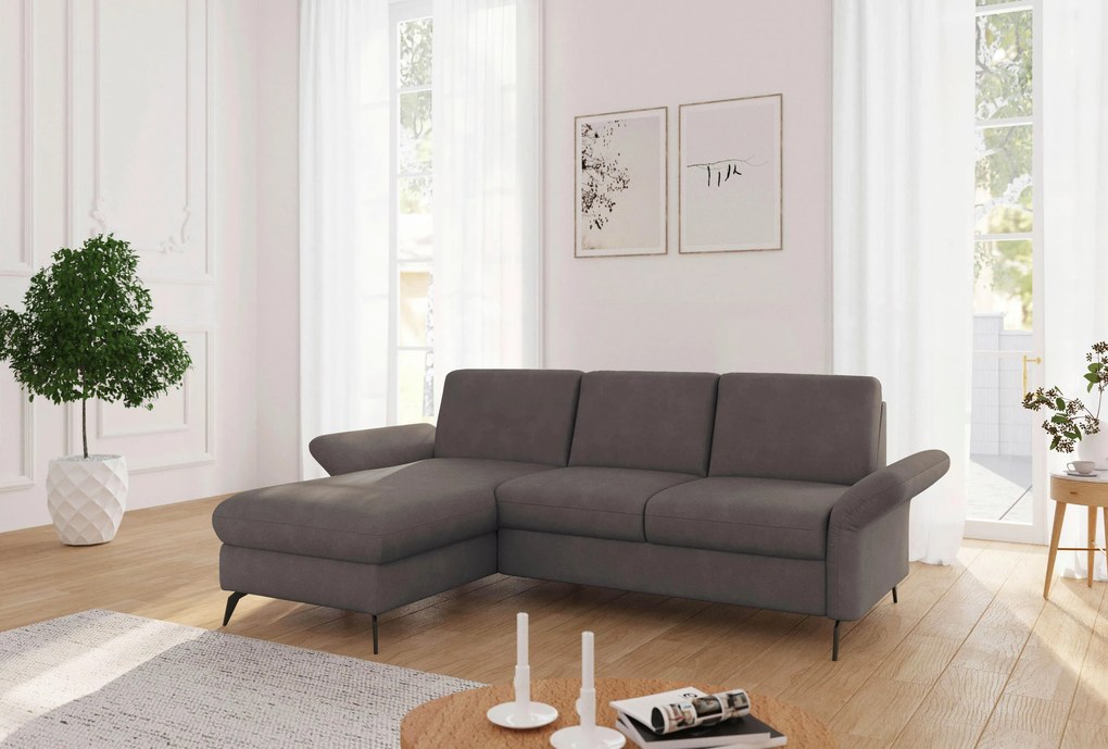 XXXLutz ROHOVÁ SEDAČKA, textil, bahenná hnedá Sit & More - Sedačky - 00014401614C
