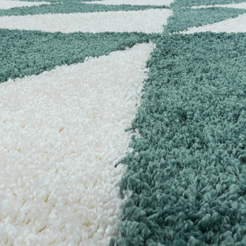 Kusový koberec Tango Shaggy 3101 blue, 80x250, modrá, obývacia izba, Ayyildiz