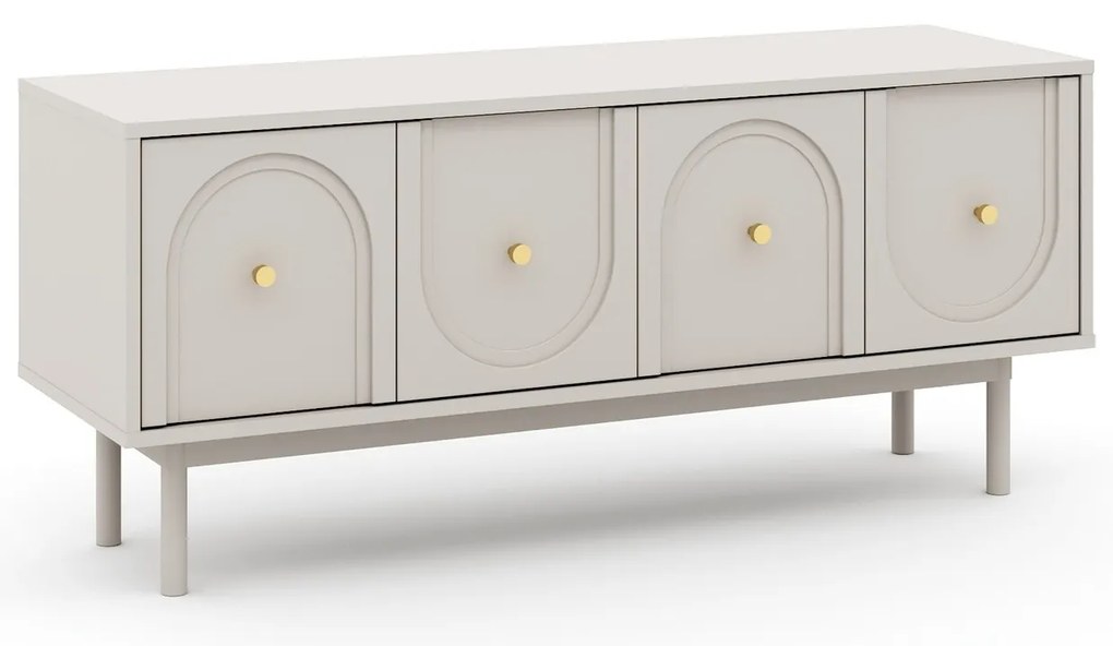 TV stolík Mazoma 154 cm kašmír/zlatý