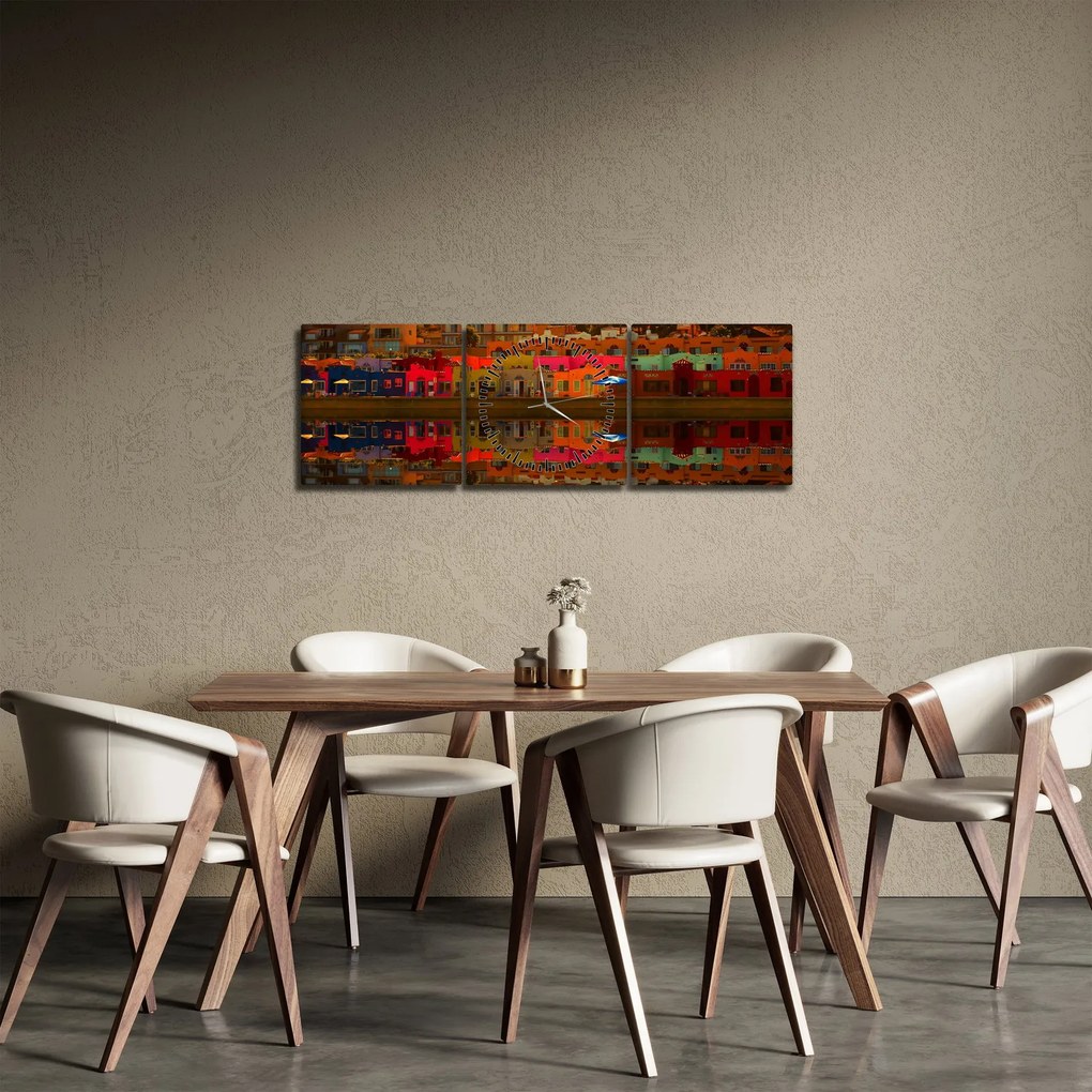 Obraz - Miesto pre letné kúpanie (s hodinami) (90x30 cm)