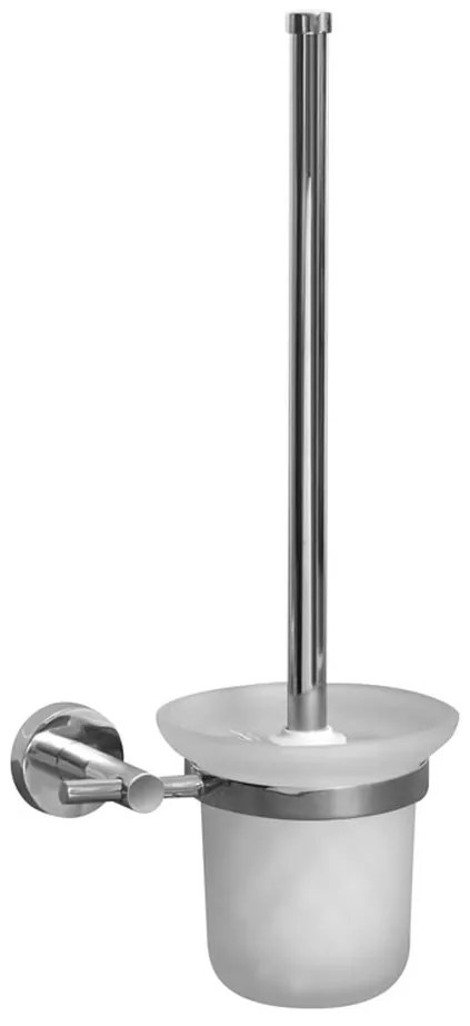 BISK Erga FOR YOU, nástenná toaletná WC kefa, chrómová, ERG-01182