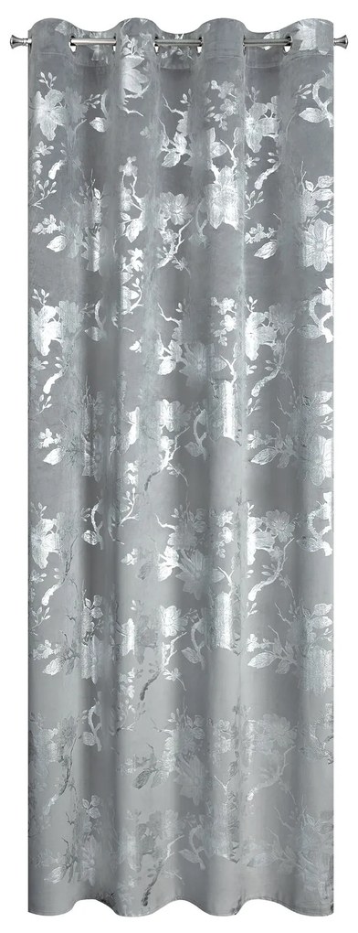 ZATEMŇOVACÍ ZÁVES NA KRÚŽKOCH CELIA 140X250 CM VZOROVANÁ