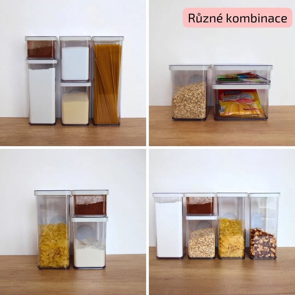 Dóza na potraviny 0,5l Rotho Loft - MINI, bílá