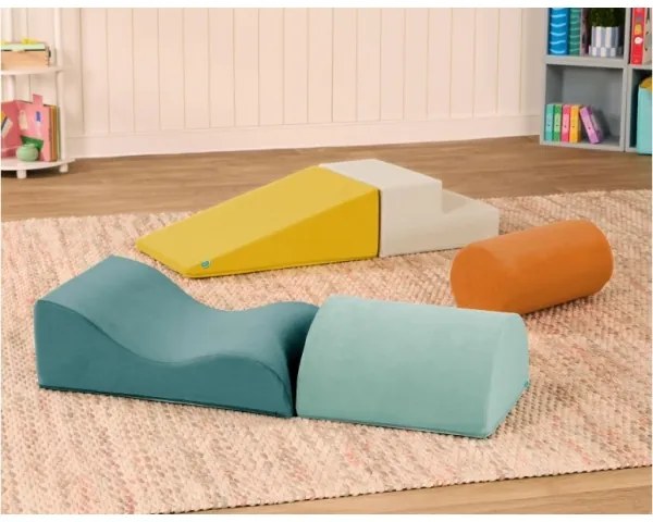 B-Toys - Detské penové kocky MAXI WONDERSHAPES 5 ks