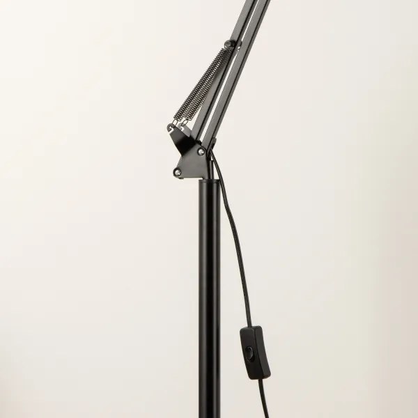 BRILAGI - Flexibilná stojacia lampa TASKER 1xE27/60W/230V 184 cm čierna