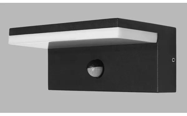 LED2 - LED Vonkajšie svietidlo so senzorom HUGO LED/9W/230V IP54 3000K/4000K