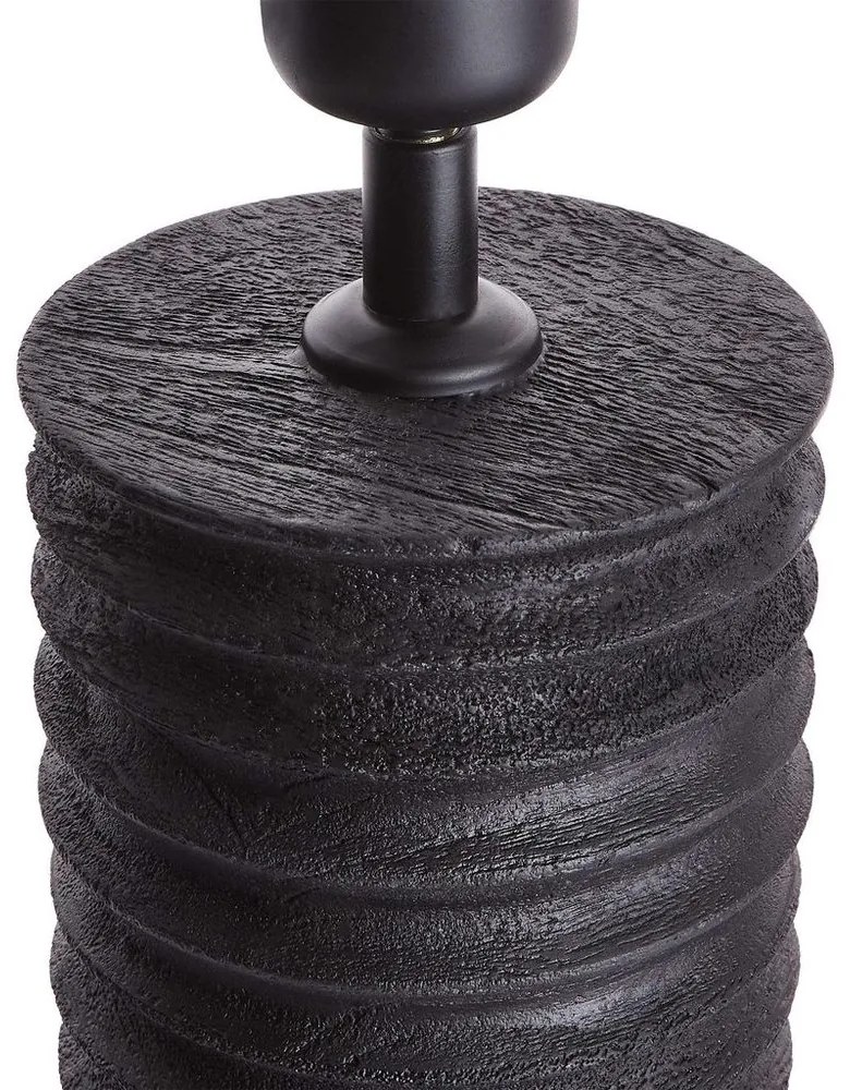 GROOVED Podstavec lampy 25 cm - čierna