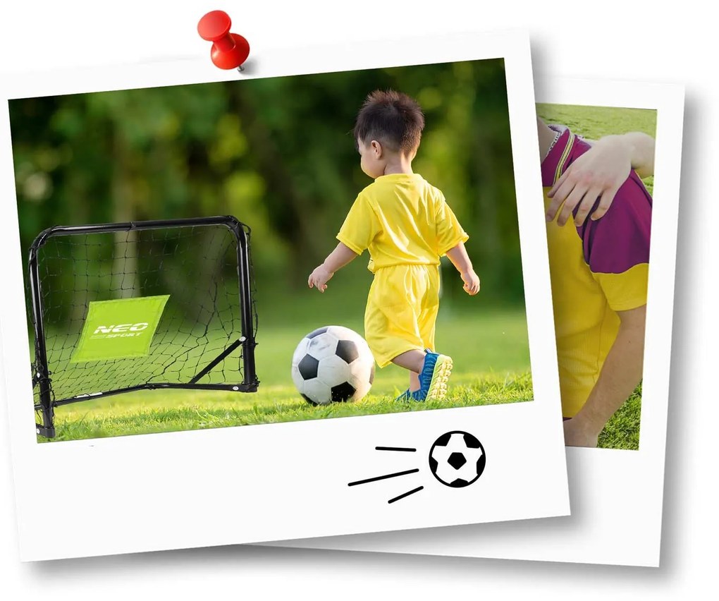 Neo-Sport Futbalové bránky - sada 2 ks - 60 x 45 x 25 cm NS-461