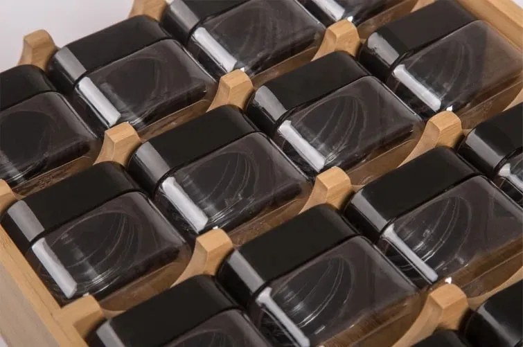 Bambusový stojan na korenie LADER hnedý