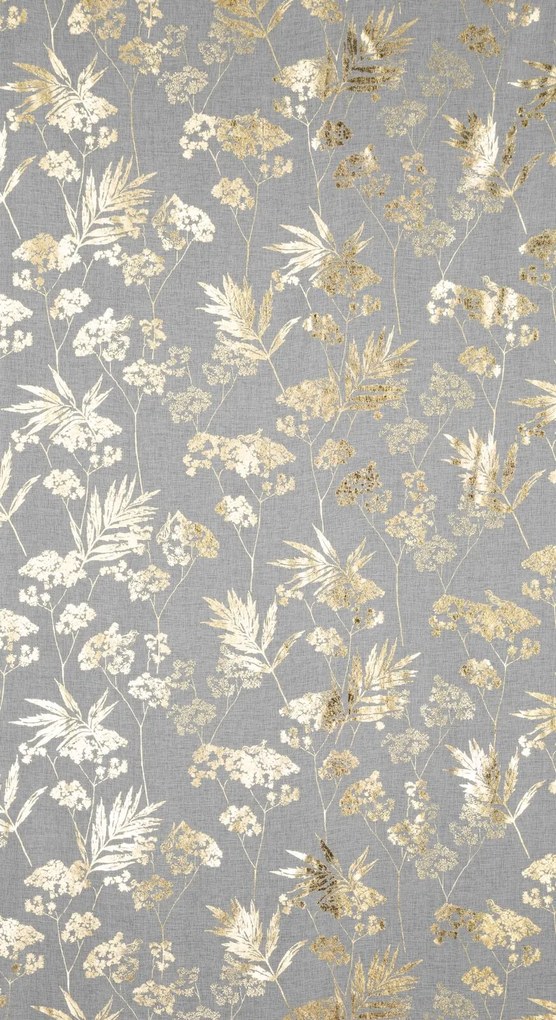 ZÁCLONA NA KRÚŽKOCH DELIA 140X250 CM LISTY