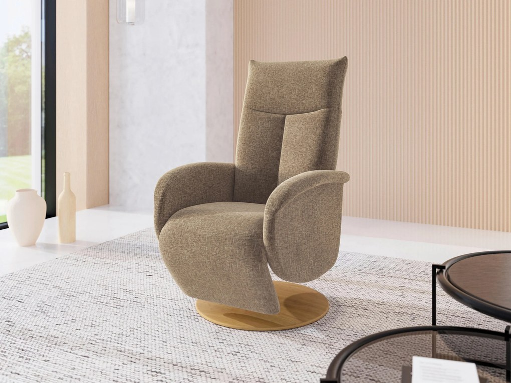 XXXLutz RELAXAČNÉ KRESLO, textil, svetlohnedá Sit & More - Online Only obývacie izby - 0001440257D9