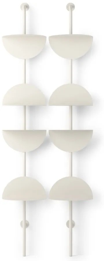 Matne biely kovový modulárny policový systém 27x203,5x35 cm Solis – Umbra