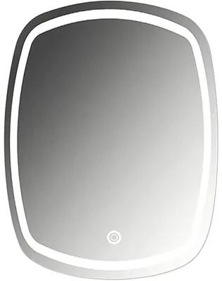 Zrkadlo do kúpeľne s osvetlením Smooth LED 80x60 cm s vypínačom a podložkou proti zahmlievaniu