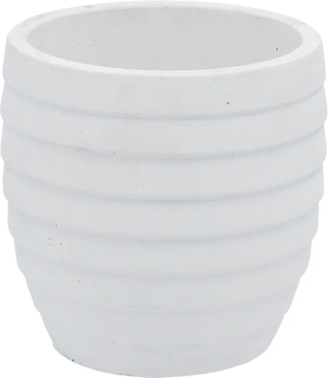 Garden Line CEMENTOVÝ OBAL NA KVETINOVÝ KÔŠ 12 x 12 x 12 CM BIELY *1350