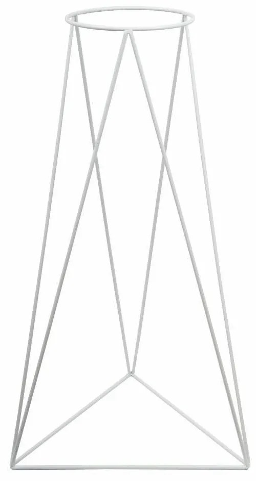 Stojan na kvetiny Polla 60 cm biely
