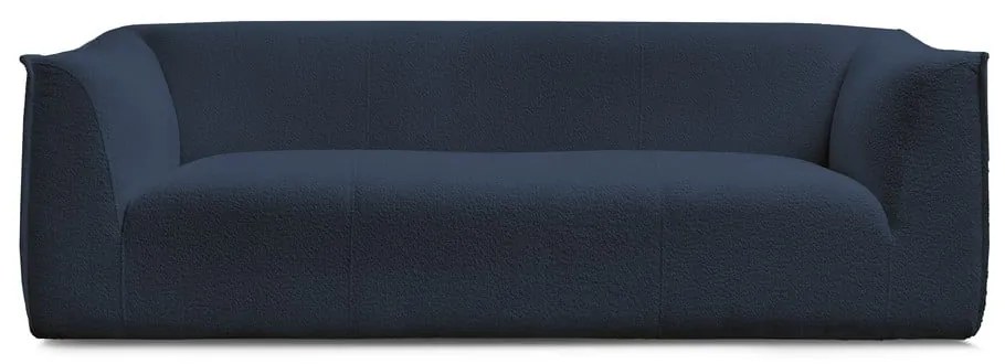 Tmavomodrá pohovka z textílie buklé 242 cm Giorgia – Bobochic Paris