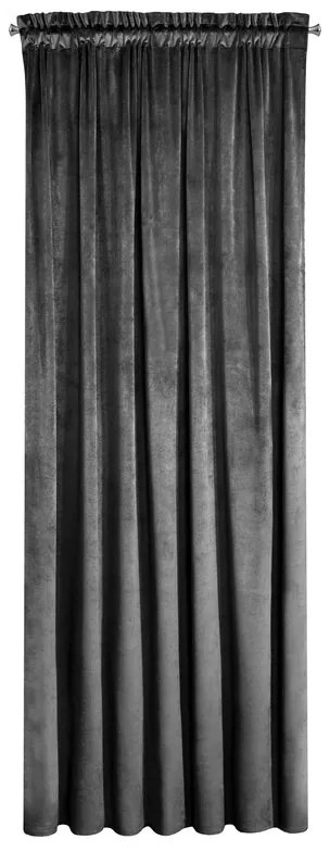 Dekorstudio Zamatový záves MELANIE 140x270cm čierny