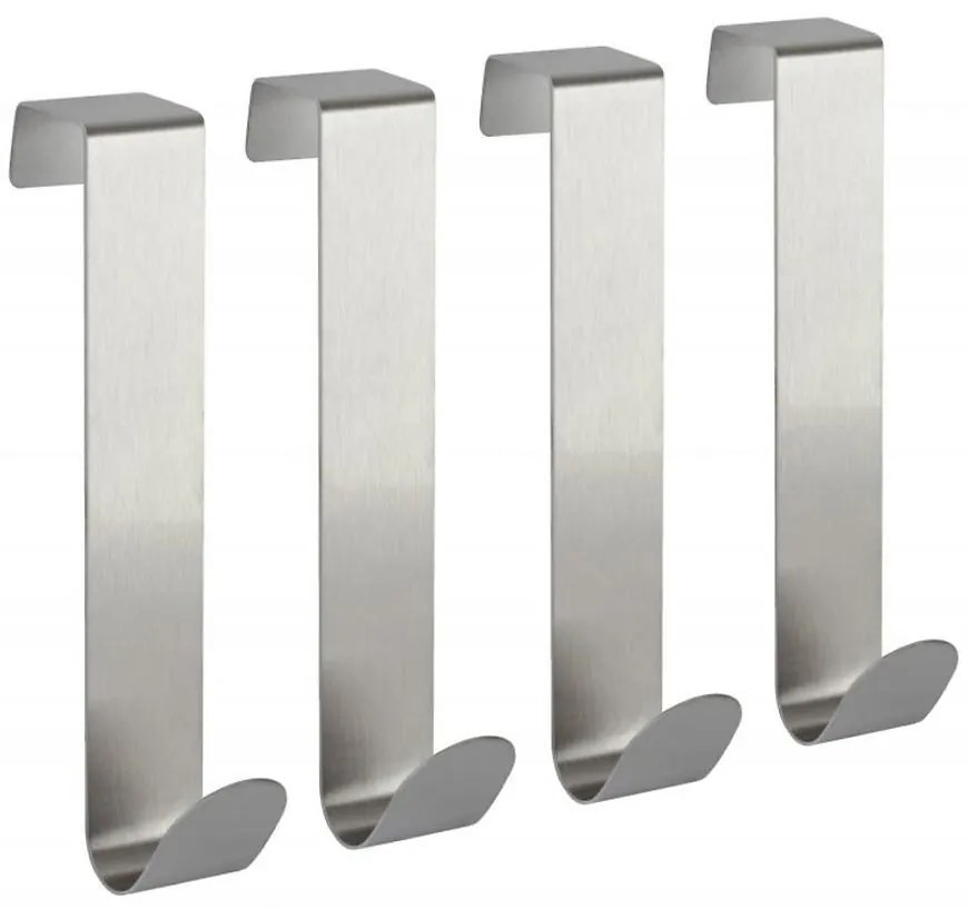 Vešiak na dvere 22x120 mm z nehrdzavejúcej ocele 4 ks