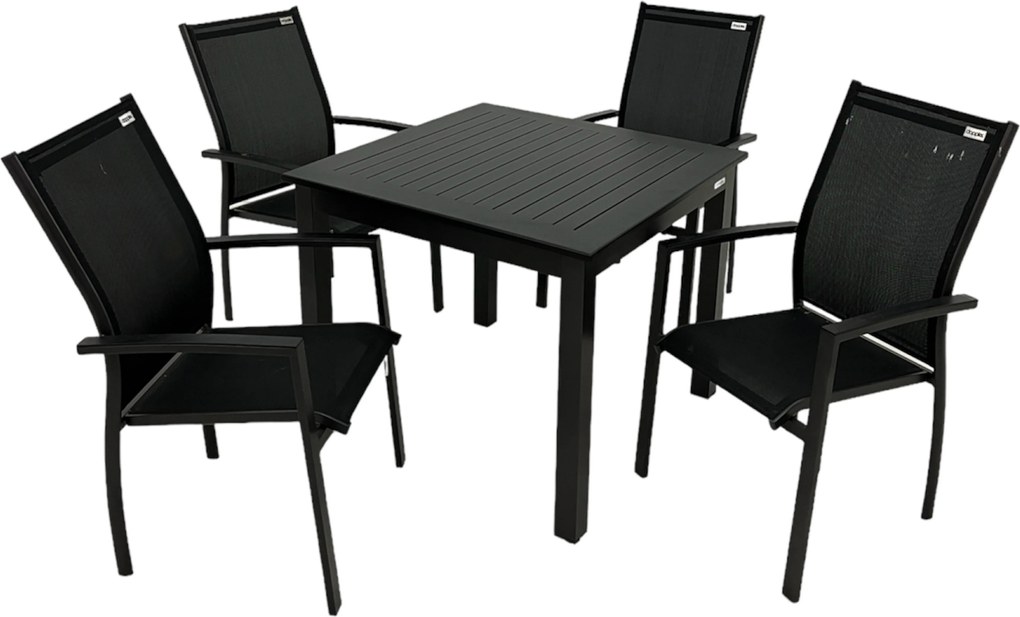 Doppler EXPERT ANTRACIT, stohovateľné kreslá, 4+1