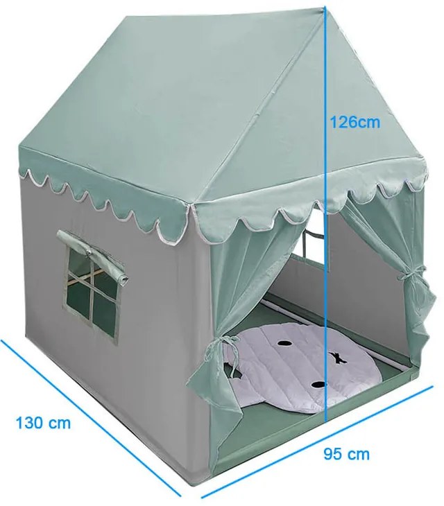 Detský hrací domček, rôzne druhy, mätová